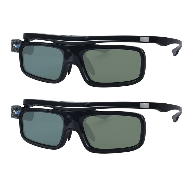 Main image of 3D Glasses, Active Shutter Rechargeable Eyewear for 3D DLP-Link Projectors Cocar Toumei - Pack of 2