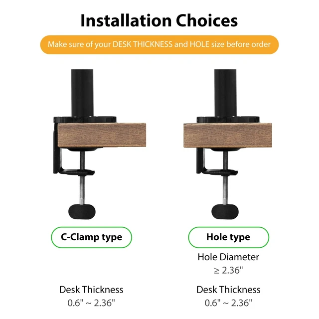 Alt view image 7 of 7 - Laptop/Notebook/Projector Mount Stand, Height Adjustable Single Arm Mount Support 12-17 inch Laptop/Notebook/Tablet, Free Removable VESA 75X75 and 100X100 for Monitor 17-32 inch