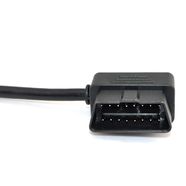 Alt view image 2 of 4 - 1ft Feet 30cm/12 OBD II OBD2 16 Pin Male to Female Extension Cable Car Diagnostic Extender Cord Adapter (Pack of 2)