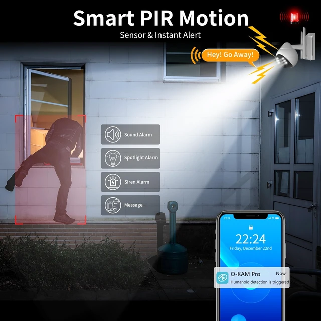 Alt view image 6 of 7 - 4G Cellular Security Cameras Wireless Outdoor, 3MP Battery Powered Cameras for Home Surveillance, Motion Detection, Color Night Vision, Pan/Tilt, 2-Way Talk, Cloud &SD Storage