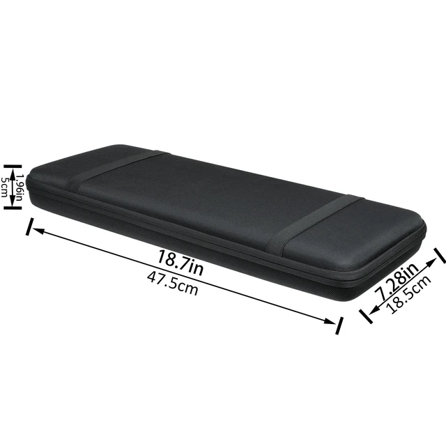 Alt view image 6 of 7 - Hard Case for Razer Cynosa Chroma/Cynosa V2/Ornata V2 Blackwidow V3 Pro/Blackwidow V3 /Huntsman Elite/Huntsman V2 Analog Gaming Keyboard Compatibility, Travel Case Replacement