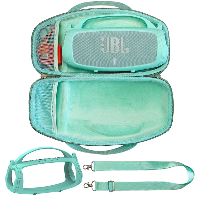Alt view image 3 of 7 - Silicone Cover and Hard Case for JBL Charge 4 / Charge 5 Speaker Protective Cases for Charge 5/4 Bluetooth Speaker Accessories, NOT for Wi-Fi Version (Teal)