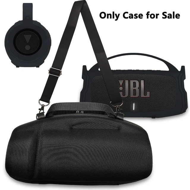 Alt view image 5 of 7 - Silicone Cover and Hard Case for JBL Charge 4 / Charge 5 Speaker Protective Cases for Charge 5/4 Bluetooth Speaker Accessories, NOT for Wi-Fi Version (Black)