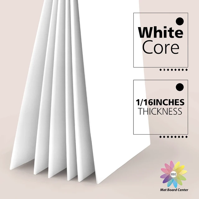 Alt view image 3 of 7 - 20 Pack Uncut Picture Mat Boards, 12x18 Inches White Matboards for Frames Acid-Free Matte Backing Boards, Ideal for Prints, Photos, Pictures, Crafts