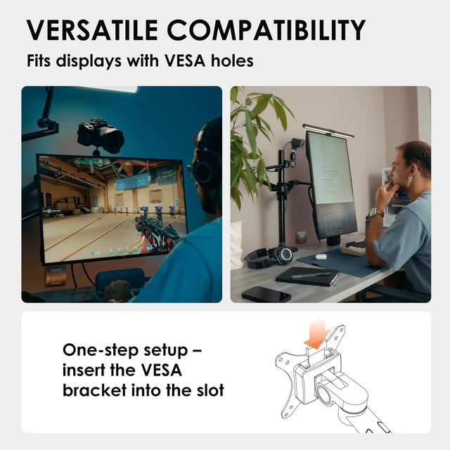 Alt view image 4 of 7 - 19" Modular Arm Mount with Tablet Holder VESA Mount Titanrig Arm X Compatible with 35mm Rod Titanrig Lite Z Desktop, 360° Adjustable, for Laptop Monitor