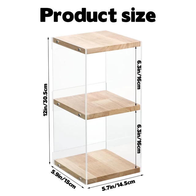 Alt view image 2 of 7 - CD Holder Desk Rack Organizer, Wooden CD Holder Stand, CD Storage Rack, Game Disc Display CD Organizer Desk Stand Protection Storage Cube, Fit for Theatre Room Collectibles Holds 24 CD Case