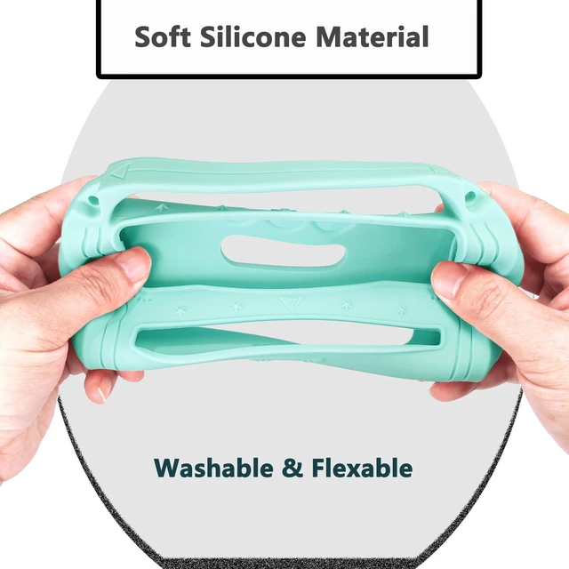 Alt view image 6 of 7 - Silicone Cover and Carrying Case for JBL Flip 7 Portable Speaker Accessories for JBL Flip 7 Silicone Case with Handle and Shoulder Strap, Protective Cases for Flip 7 Speaker (Teal)