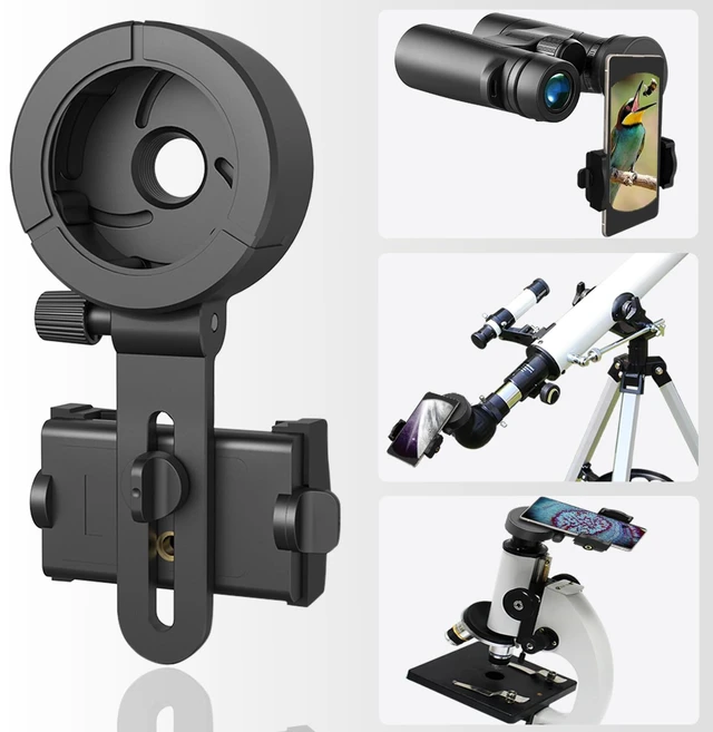 Main image of Universal Phone Adapter - Capture Stunning Moments with Your Smartphone Through Binoculars, Monoculars, Scopes, Telescopes, and Microscopes - Fits Most Smartphones