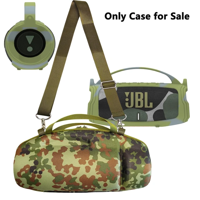 Alt view image 5 of 7 - Silicone Cover and Hard Case for JBL Charge 4 / Charge 5 Speaker Protective Cases for Charge 5/4 Bluetooth Speaker Accessories, NOT for Wi-Fi Version (Camouflage)