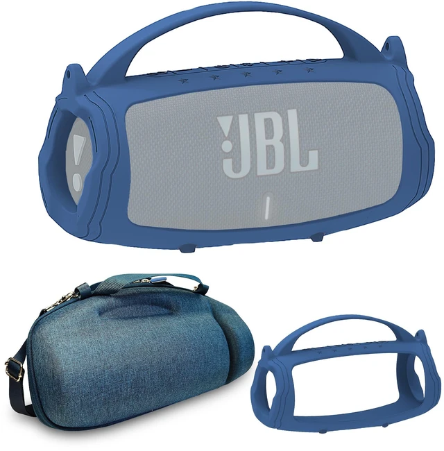 Main image of Silicone Cover and Hard Case for JBL Charge 4 / Charge 5 Speaker Protective Cases for Charge 5/4 Bluetooth Speaker Accessories, NOT for Wi-Fi Version (Blue)
