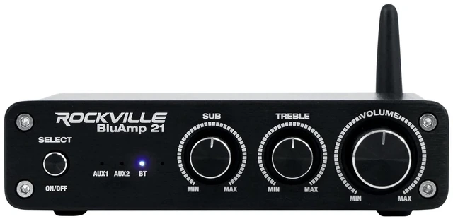 Main image of BLUAMP 21 Black 2.1 Channel Bluetooth Home Audio Amplifier