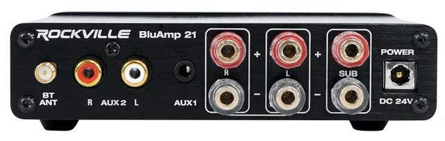 Alt view image 4 of 6 - BLUAMP 21 Black 2.1 Channel Bluetooth Home Audio Amplifier