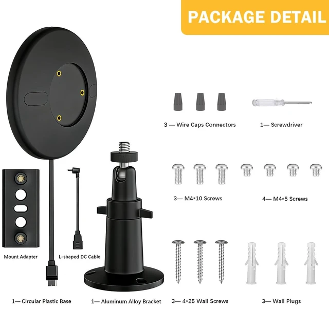 Alt view image 6 of 7 - Hardwired Kit for Ring Cams (Outdoor Cam Plus, Stick Up Cam, Spotlight Cam Pro/Plus), IP67 Waterproof Design for Outdoor or Indoor Use,Black-1Pack