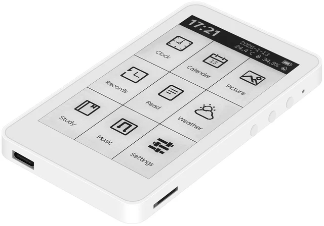 Alt view image 5 of 7 - M3 Portable E-Book Reader 3.7 Inch Ink Touch Screen, 10-Level Adjustable Backlight, Lightweight Reading Device