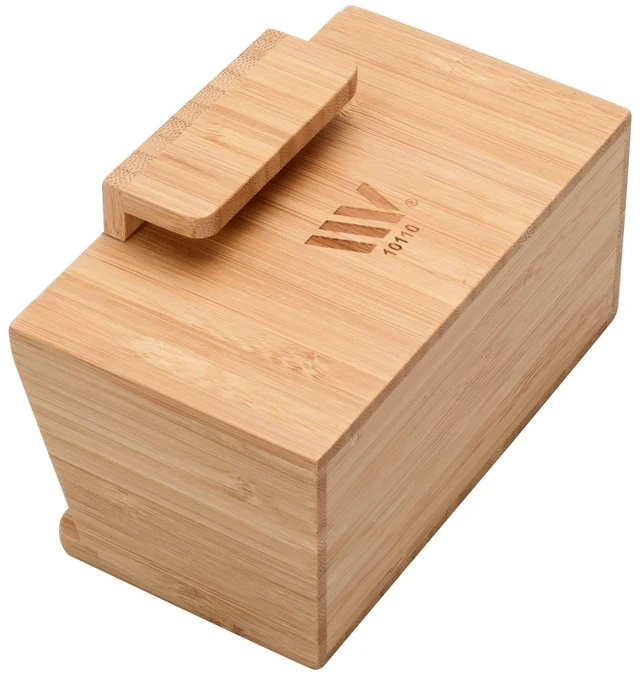 Alt view image 3 of 7 - Bamboo Caddy Add-On for Bamboo Charging Station Organizers; Compartment and cubby space fits pens, keys, and other small stationary items