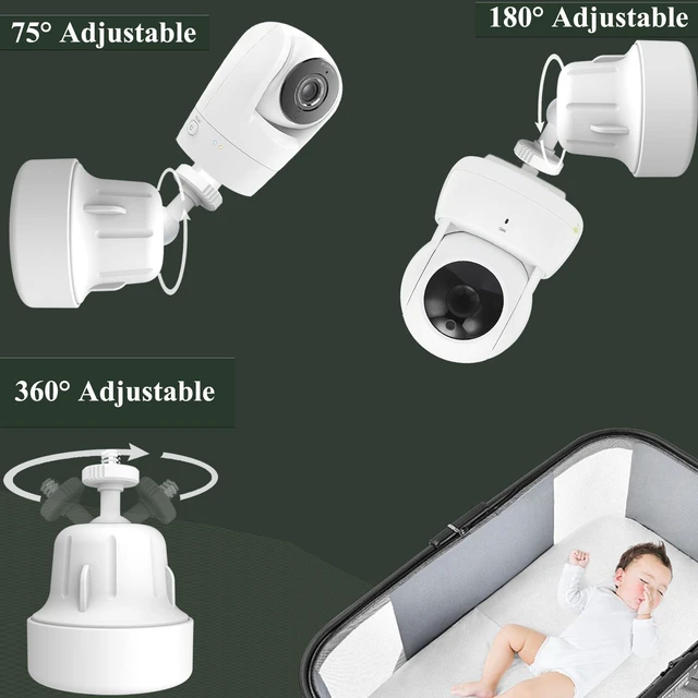 Alt view image 4 of 7 - Adjustable Baby Monitor Wall Mount Stand Holder Compatible with VTech VM924/ 901/928HD/5263/5755 /5764HD /7764HD/5766/5263/BM5254/ Leapfrog LF920HD/RM7768HD/LF815HD/LF1726FHD /LF2413 Camera