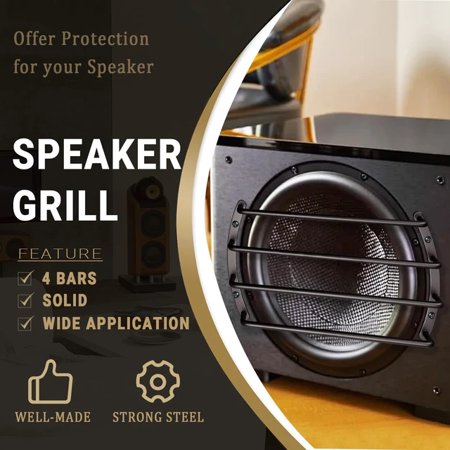 Alt view image 2 of 5 - 10 Speaker Grill 4 Metal Bar Grille for Audio Speaker Subwoofer