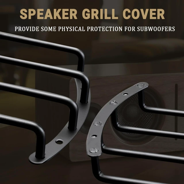 Alt view image 3 of 5 - 10 Speaker Grill 4 Metal Bar Grille for Audio Speaker Subwoofer