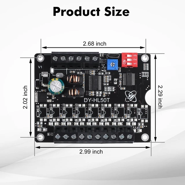 Alt view image 5 of 6 - 1 Pc 60W Voice Playback Module Support TF Card(32GB Max), DC 9-24V Sound Module Music Player Voice Broadcast Device Support Sound and Light Alarm for Home Alarm Voice Broadcast Module