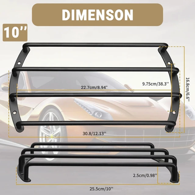 Alt view image 4 of 5 - 10 Speaker Grill 4 Metal Bar Grille for Audio Speaker Subwoofer