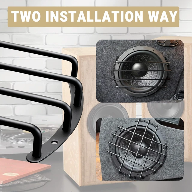Alt view image 5 of 5 - 10 Speaker Grill 4 Metal Bar Grille for Audio Speaker Subwoofer