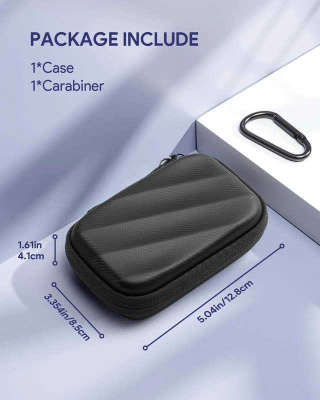 Alt view image 5 of 7 - Case for PLAUD Note/Note Pro AI Voice Recorder, Enhanced Shock-Absorbent Hard Protective Storage Bag for Digital Voice Recorder, Water-Resistant Pouch (Case Only)