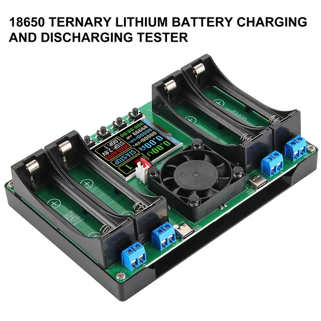 Alt view image 4 of 7 - 2Pcs 4-Channel 18650 Battery Capacity Tester, Automatic Charge Discharge Module with Internal Resistance Test for Flat Top Batteries, Type-C Powered Lithium Battery Analyzer