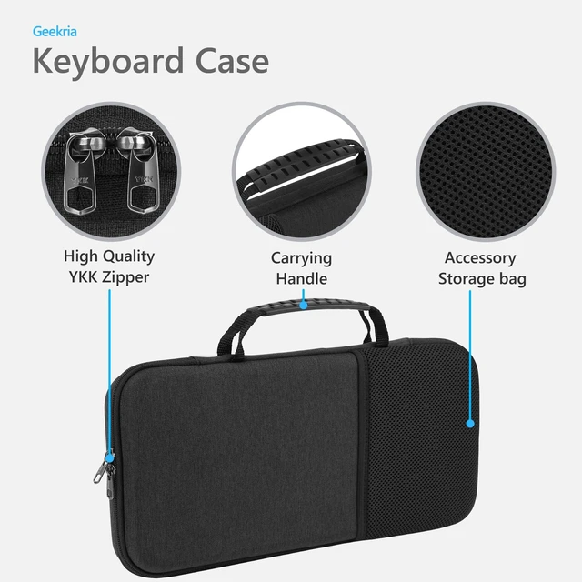 Alt view image 2 of 6 - Keyboard Hard Shell Protective Travel Case, Compatible with Logitech MK470 Slim Wireless Keyboard and Mouse Combo, Logitech MK470 / K585 / K580 (Dark Gray)