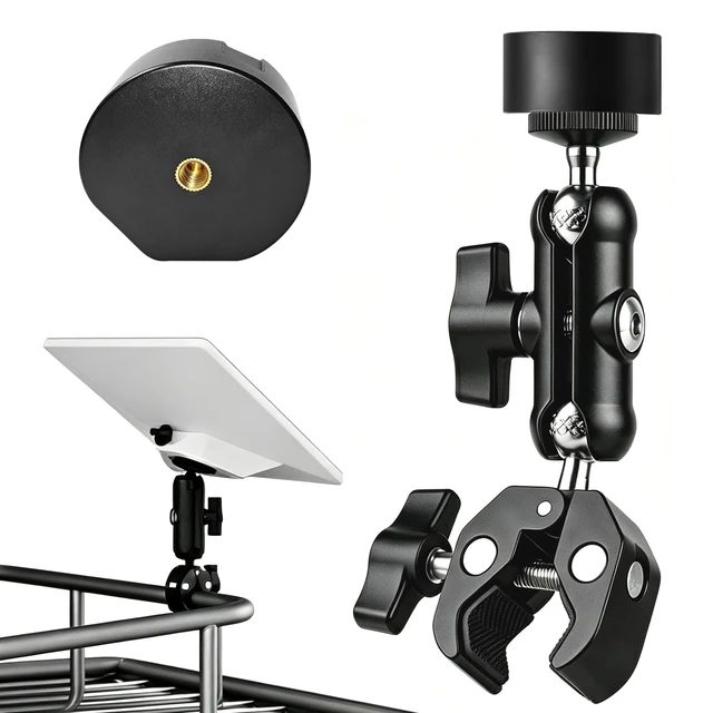 Main image of 2026/2025 Starlink Mini Clamp Mount,starlink Mount for rv Starlink Mini Clamp Mount, Aluminum RV Yacht Pole, Compatible with 2025 New & Old Version, for Outdoor Camping RV
