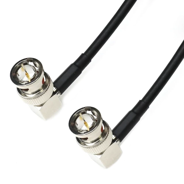 Alt view image 2 of 4 - 12G SDI Cable Flexible, BNC Male to Male Right Angle for RED Komodo Atomos Monitor 75 Ohm Shielded Cable for 4K Video Camera 50cm 19in