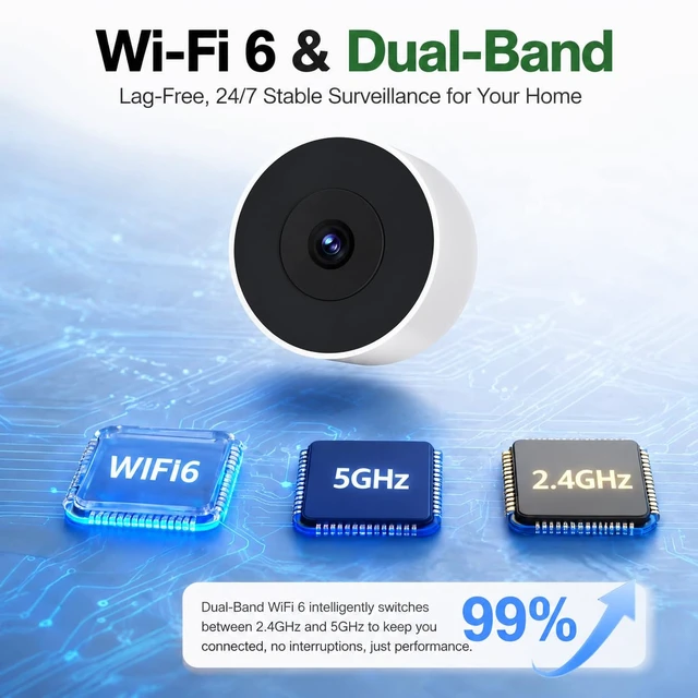Alt view image 7 of 7 - 2K No-Drill Window Security Cameras, 2Packs Magnetic Cameras for Home Security, 5G&2.4G WiFi Indoor Angled Window Cam Stick on Glass, Full Color Night Vision, 24/7 AI Human Detection for RV, Apartment