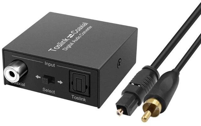Main image of Bi-Directional Coax Digital Audio Adapter - Coax to Optical or Optical to Coaxial Converter