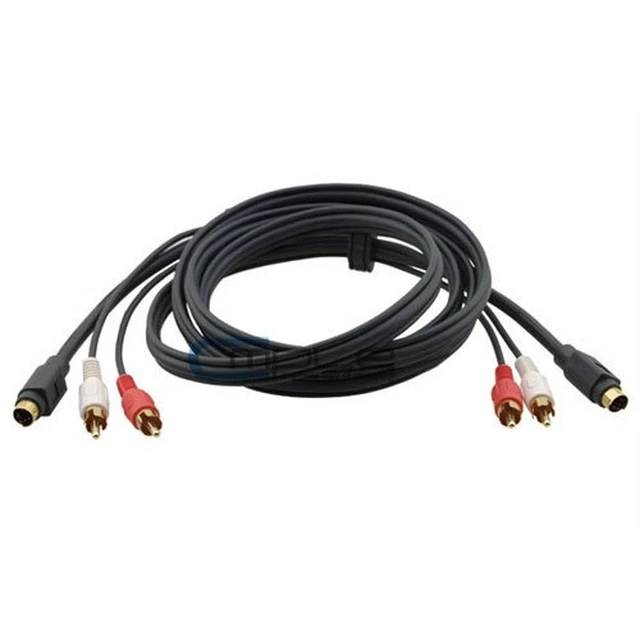 Alt view image 4 of 4 - S Video Cable 75 ft SVHS 4-PIN Video Cable Mini Din S-Video Cord for Home Theater, Camcorder, DSS Receiver, DVD Player- Black