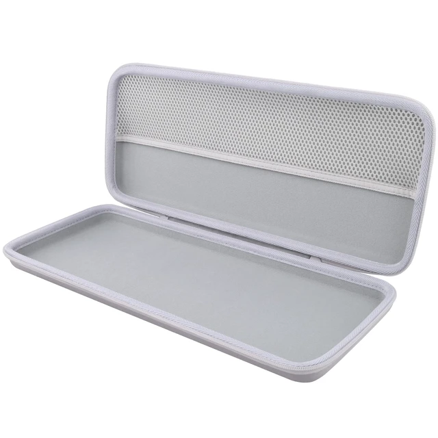 Alt view image 3 of 7 - for Logitech Alto Keys K98M Keyboard Carry Case, White Travel Protective Storage Case with Mesh Pocket for POP Mouse and Accessories, Travel Storage, Carrying Handle