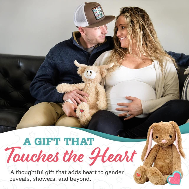 Alt view image 3 of 3 - 20 Second Digital Voice Recorder, Love Gray Keepsake with 3x5 Ultrasound Frame for Heartbeat Memory Gift for Pregnancy and Expecting Parents (Not a Medical Device)