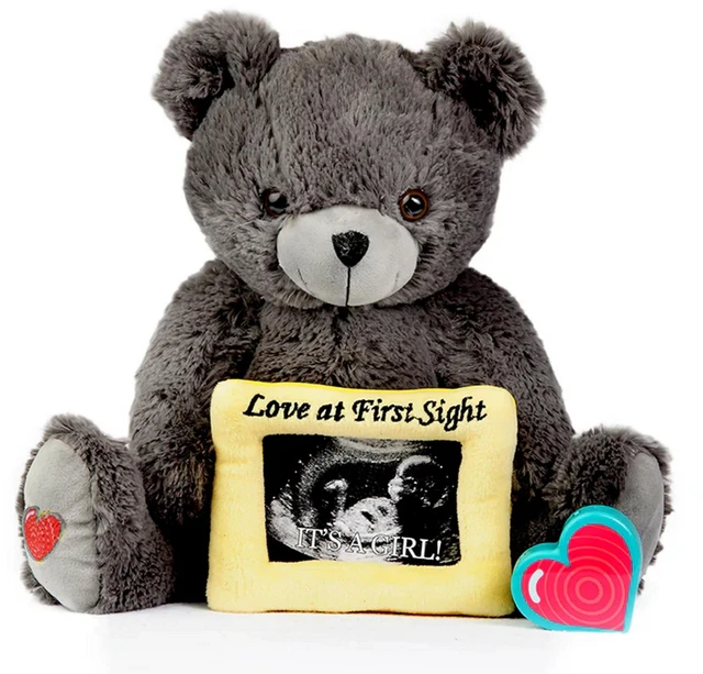 Main image of 20 Second Digital Voice Recorder, Love Gray Keepsake with 3x5 Ultrasound Frame for Heartbeat Memory Gift for Pregnancy and Expecting Parents (Not a Medical Device)