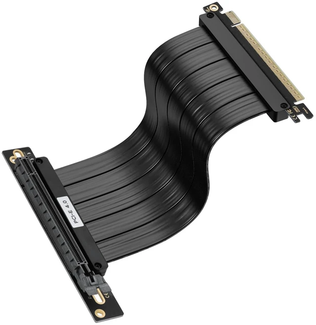 Main image of PCIe 4.0 Riser Cable 200mm - RTX 4090/4080/RX 7900 XT Compatible, 90¡ã Right Angle High Speed GPU Extension Cable, Vertical Mount Gaming Graphics Card Extender with EMI Shielding
