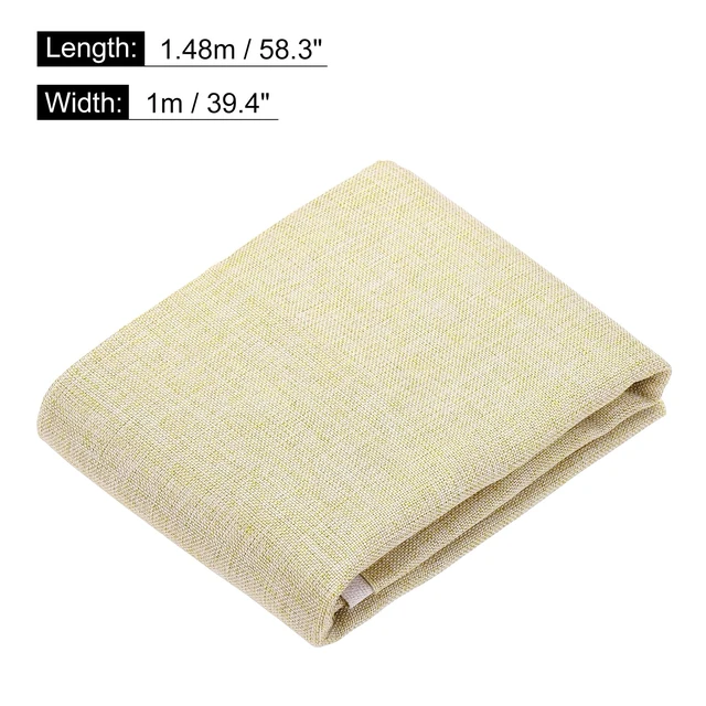Alt view image 2 of 5 - Khaki Speaker Grill Cloth 40"x58" Stereo Box Fabric Protective Dustproof Mesh Breathable Replacement Cover for Home Stage Speakers,Media Cabinet,KTV Box(1x1.48m)