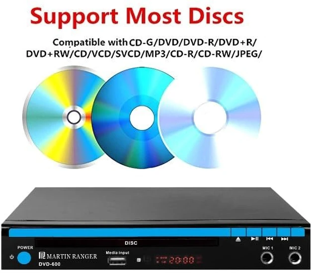 Alt view image 2 of 5 - 1080p HDMI Multi Region Code Free DVD Player with USB Playback and Karaoke Functions