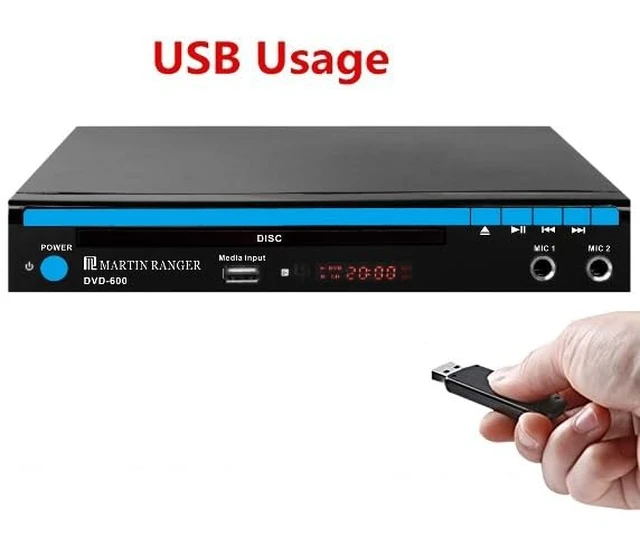 Alt view image 3 of 5 - 1080p HDMI Multi Region Code Free DVD Player with USB Playback and Karaoke Functions