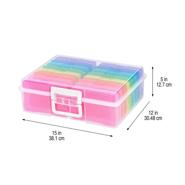Alt view image 3 of 7 - Multicolor Photo & Craft Keeper by Simply Tidy - Organize and Store Photos, Stickers, and Craft Supplies, Includes 16 Small Cases - 1 Pack