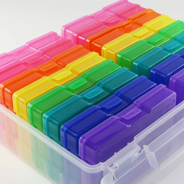 Alt view image 6 of 7 - Multicolor Photo & Craft Keeper by Simply Tidy - Organize and Store Photos, Stickers, and Craft Supplies, Includes 16 Small Cases - 1 Pack