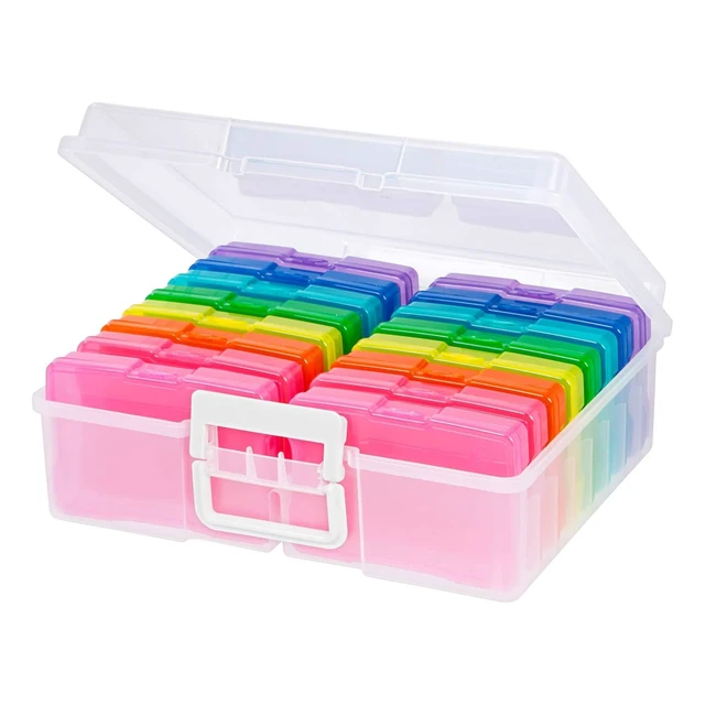 Alt view image 4 of 7 - Multicolor Photo & Craft Keeper by Simply Tidy - Organize and Store Photos, Stickers, and Craft Supplies, Includes 16 Small Cases - 1 Pack