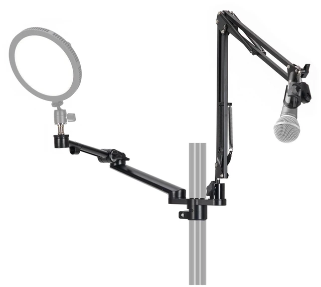 Main image of Modular Light and Microphone Boom Arm Titanrig Arm Y Dual Arm Set Compatible for 35 mm Rod, 18" Articulate Arm with Spigot Mount for COB Lights + 29.4" (Max) Mic Boom Stand