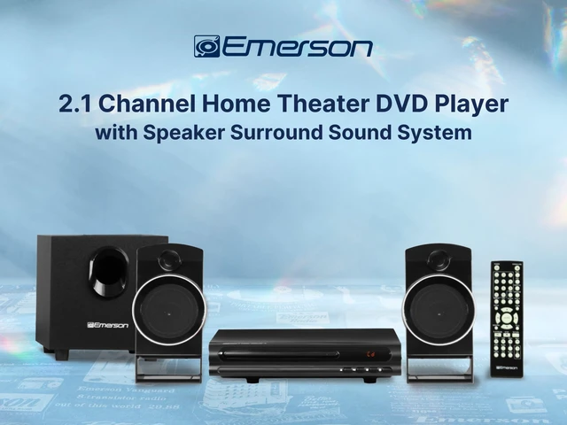 Alt view image 4 of 7 - ED-8050 DVD Player 2.1 Channel Home Theater DVD Player & Surround Sound System - HDMI Output - USB Playback - Dual Speakers