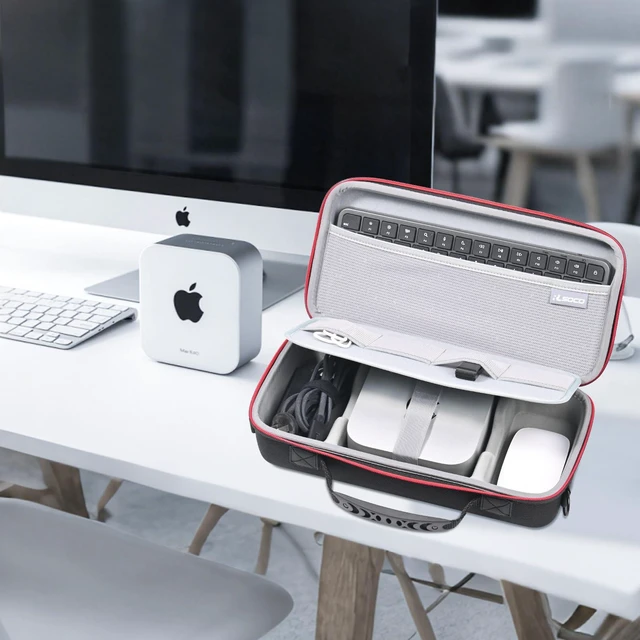Alt view image 7 of 7 - Hard Case for Apple 2026 Mac mini M6/M5 Pro/M5 & 2024 Mac mini M4/M4 Pro - Suitable for Set AccessoriesAdapters,Magic Mouse and Magic Keyboard with Non-Number and More (Case Only)