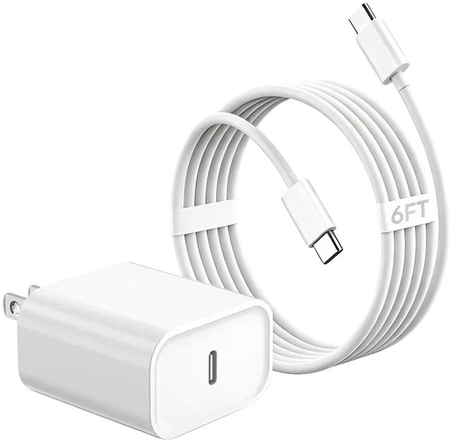 Main image of AirPods Pro 3 Charger Fast Charging,20W USB-C Airpods Power Adapter Wall Charger Plug&6FT USB C to C Charging Cable for AirPods Pro 3(2025),Air-Pods Pro 2,Air-Pods 4/Max 2(2026),iPhone17/16/15