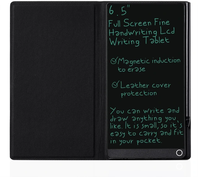 Main image of LCD Writing Tablet for Adult: Mini 6.5 Inch with Cover Case Reusable Drawing Board Erasable Writing Pad Use for Office Study Teaching