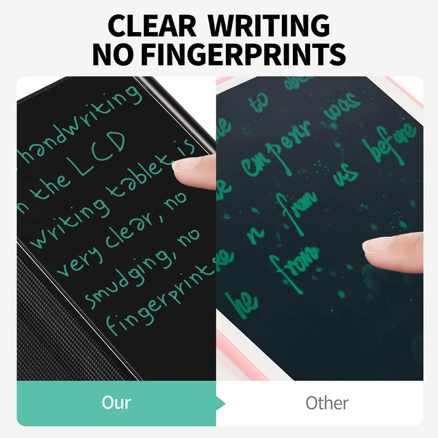 Alt view image 2 of 7 - LCD Writing Tablet for Adult: Mini 6.5 Inch with Cover Case Reusable Drawing Board Erasable Writing Pad Use for Office Study Teaching