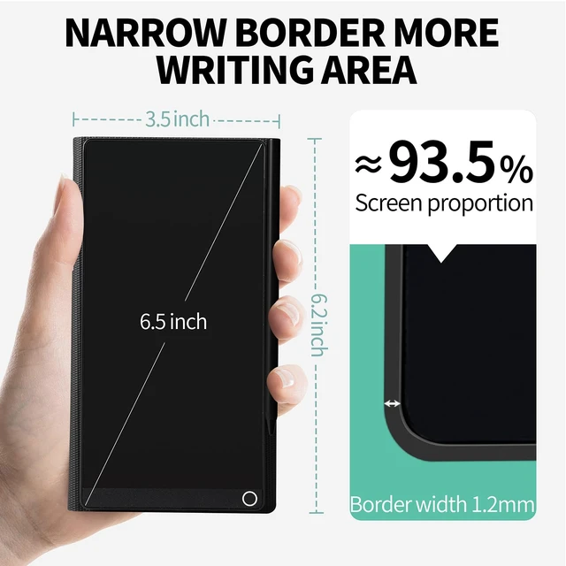 Alt view image 5 of 7 - LCD Writing Tablet for Adult: Mini 6.5 Inch with Cover Case Reusable Drawing Board Erasable Writing Pad Use for Office Study Teaching